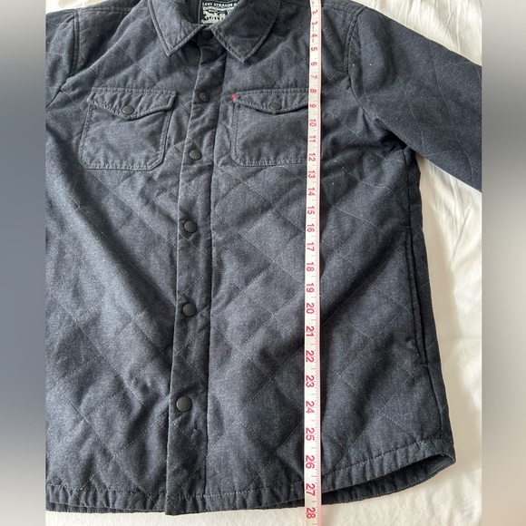 Levi’s Shacket shirt jacket dark gray snap front - Picture 14 of 16